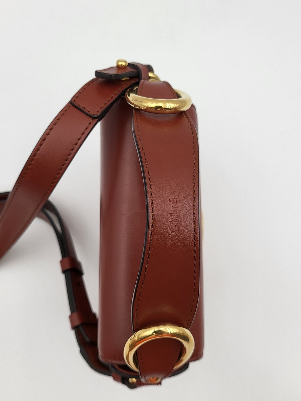 Chloé Calfskin Leather 'C' Mini Crossbody Bag, Auth w/COA. - Picture 3 of 16
